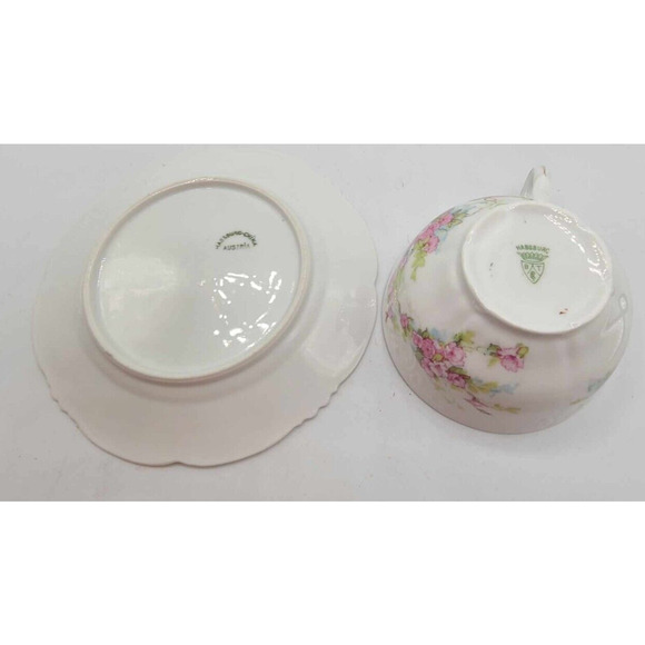 Antique Set of 6 Habsburg China Austria Cups and Saucers. - Picture 15 of 15